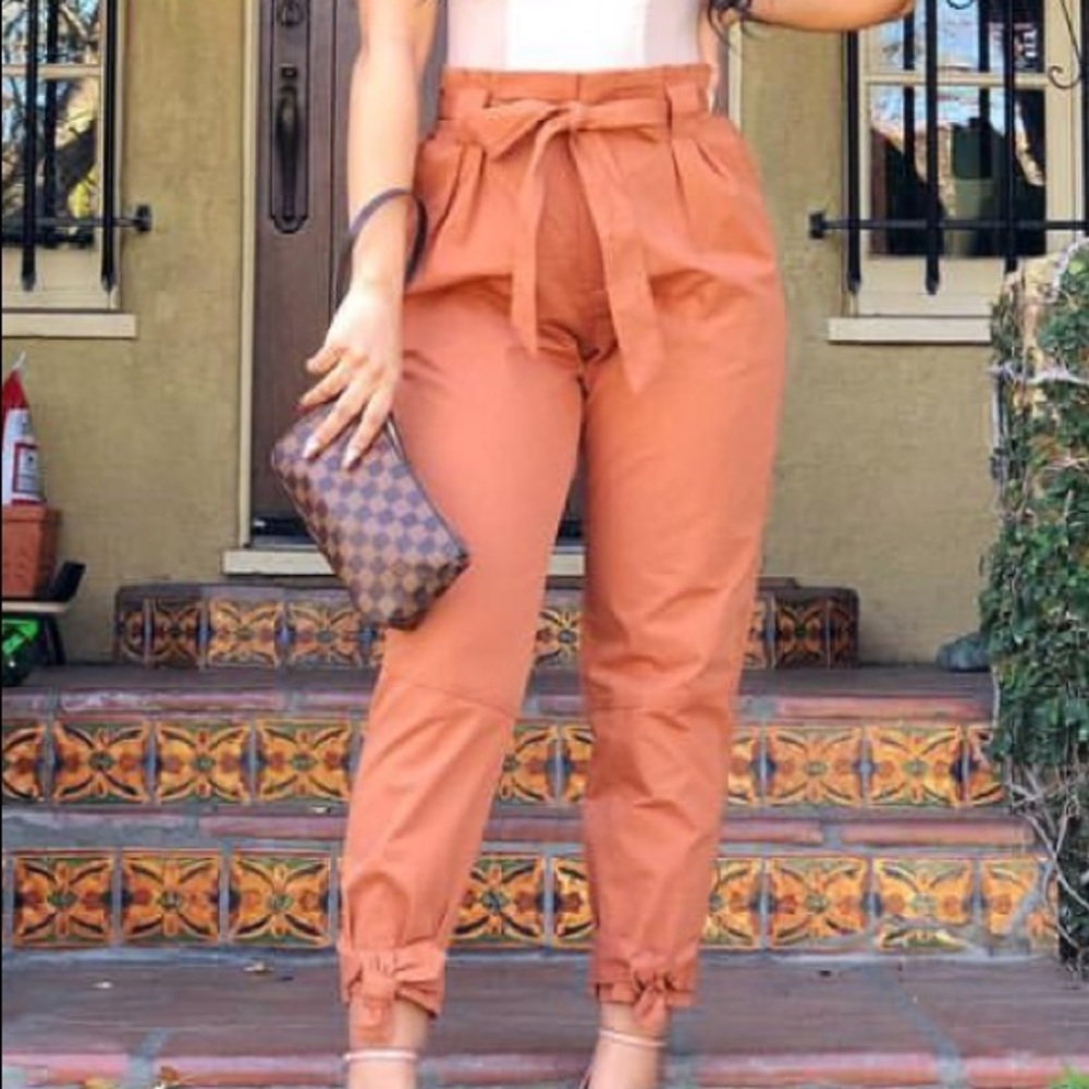 Auburn Bow Tie Trousers